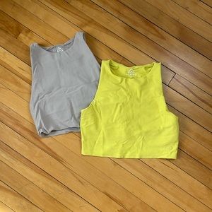 ALPINE DESIGN cropped tank with built in bra (set)
